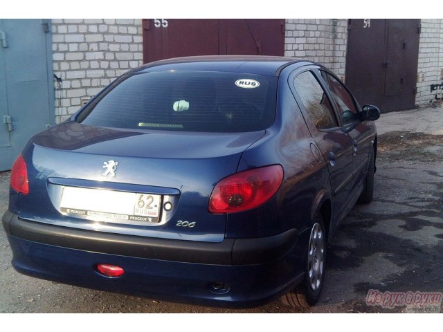 Peugeot 206,  седан,  2008 г. в.,  пробег:  63000 км.,  механическая,  1.4 л в городе Рязань, фото 2, Рязанская область