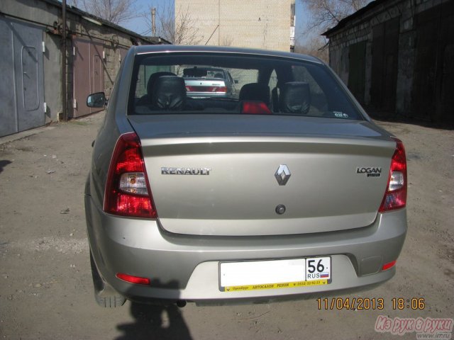 Renault Logan,  седан,  2010 г. в.,  пробег:  8000 км.,  механическая,  1.6 л в городе Новотроицк, фото 5, Оренбургская область