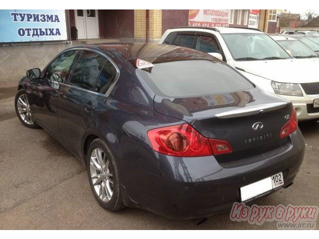 Infiniti G25,  седан,  2010 г. в.,  пробег:  60000 км.,  автоматическая,  2.5 л в городе Уфа, фото 1, Infiniti