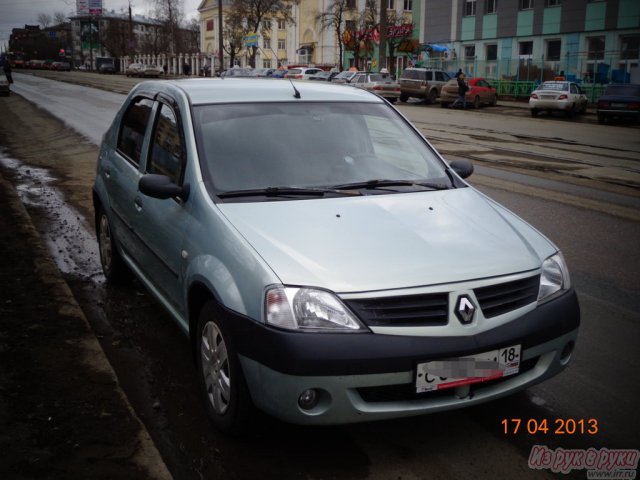 Renault Logan,  седан,  2007 г. в.,  пробег:  100600 км.,  механическая,  1.6 л в городе Ижевск, фото 2, Renault