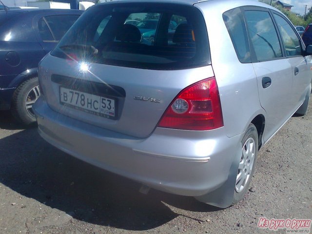 Honda Civic,  хэтчбек,  2001 г. в.,  пробег:  136000 км.,  механическая,  1400 л в городе Великий Новгород, фото 2, Новгородская область