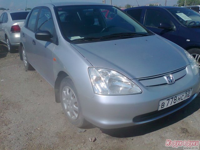 Honda Civic,  хэтчбек,  2001 г. в.,  пробег:  136000 км.,  механическая,  1400 л в городе Великий Новгород, фото 3, стоимость: 244 000 руб.