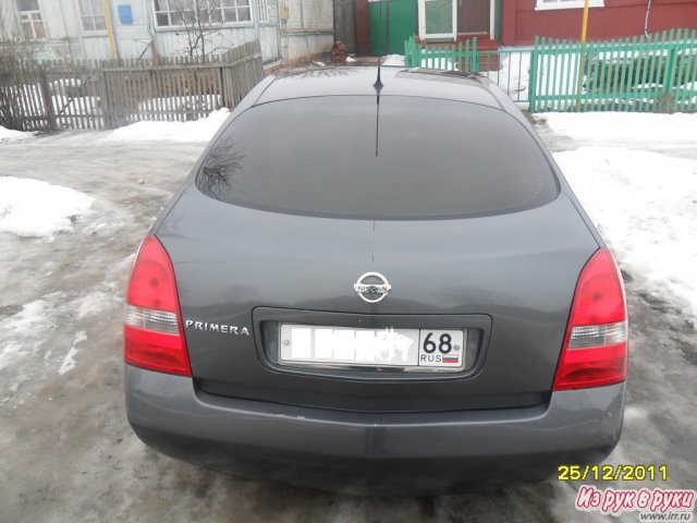 Nissan Primera,  седан,  2006 г. в.,  пробег:  96000 км.,  механическая,  1.6 л в городе Липецк, фото 4, стоимость: 350 000 руб.