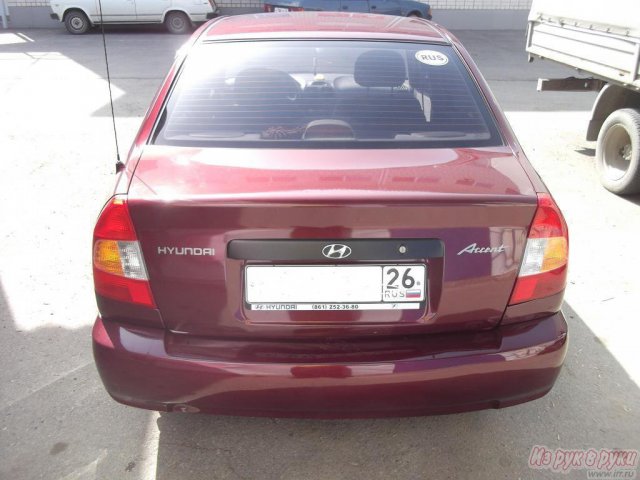 Hyundai Accent,  седан,  2008 г. в.,  пробег:  69000 км.,  механическая,  1.5 л в городе Невинномысск, фото 6, Ставропольский край