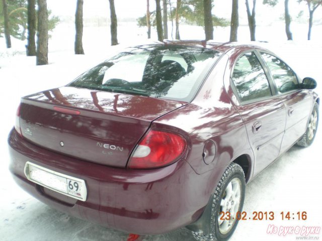 Chrysler Neon,  седан,  2002 г. в.,  пробег:  144000 км.,  автоматическая,  1.9 л в городе Тверь, фото 2, Chrysler