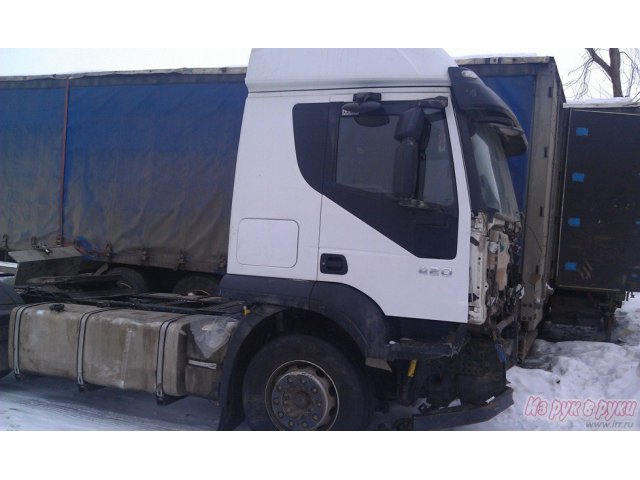 Продается тягач IVECO Stralis AT440S 42T/PRR,  2011 г. в,  в аварийном состоянии в городе Киров, фото 3, Калужская область