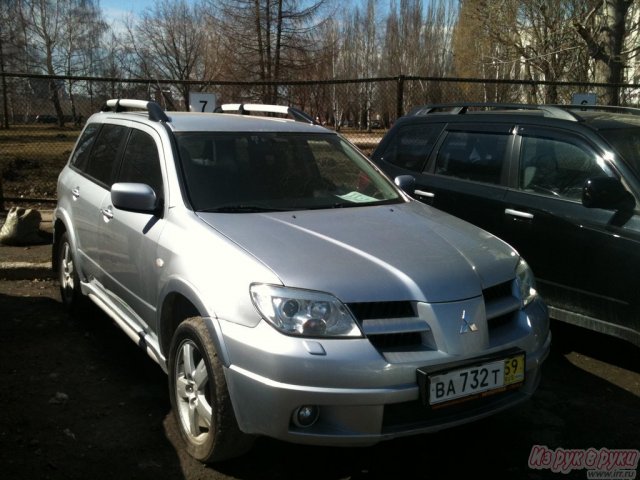 Mitsubishi Outlander,  внедорожник,  2007 г. в.,  пробег:  69000 км.,  автоматическая,  2.4 л в городе Пермь, фото 1, Пермский край