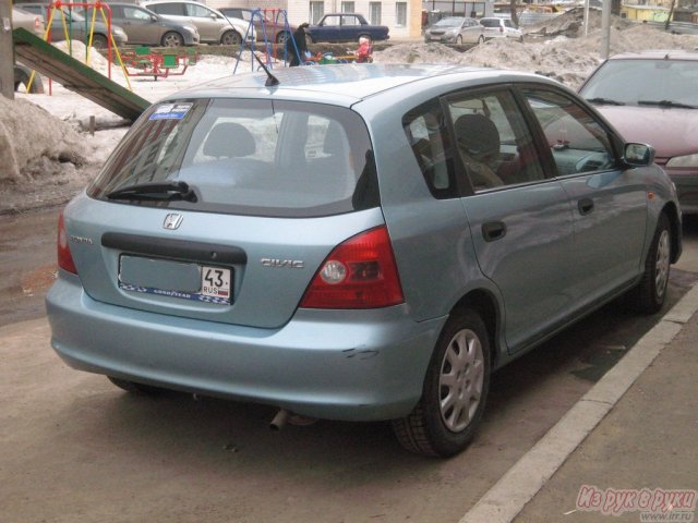 Honda Civic5D,  хэтчбек,  2001 г. в.,  пробег:  207000 км.,  механическая,  1.4 л в городе Киров, фото 1, Калужская область