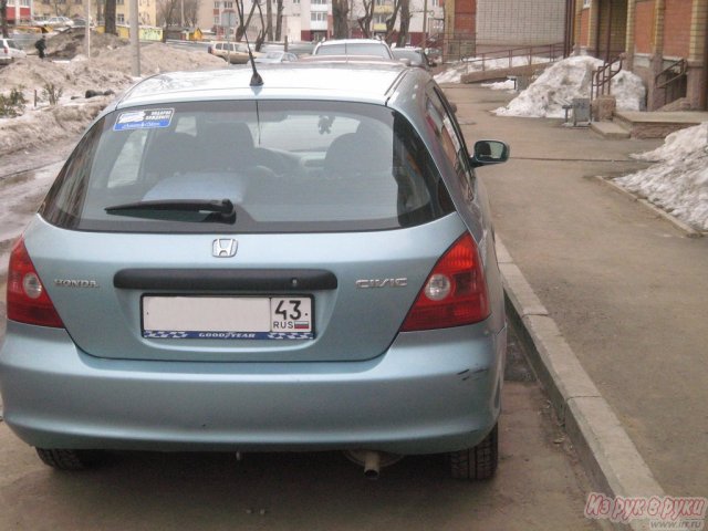 Honda Civic5D,  хэтчбек,  2001 г. в.,  пробег:  207000 км.,  механическая,  1.4 л в городе Киров, фото 3, Honda