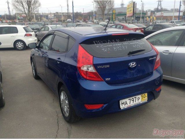 Hyundai Solaris,  хэтчбек,  2012 г. в.,  пробег:  13000 км.,  механическая,  1.4 л в городе Таганрог, фото 2, Hyundai