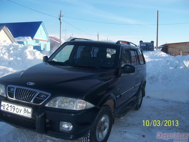 SsangYong Musso,  внедорожник,  2000 г. в.,  пробег:  158000 км.,  механическая,  2.3 л в городе Сургут, фото 4, Ханты-Мансийский автономный округ