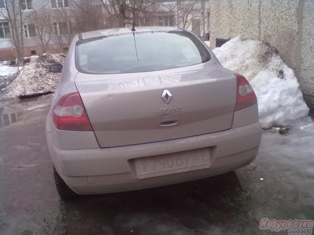 Renault Megane,  седан,  2004 г. в.,  пробег:  103000 км.,  механическая,  1.6 л в городе Тверь, фото 5, стоимость: 290 руб.