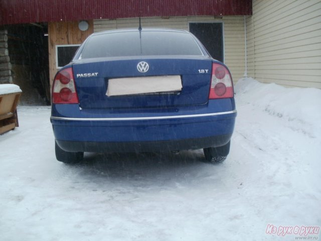 Volkswagen Passat,  седан,  2001 г. в.,  автоматическая,  1.8 л в городе Омск, фото 10, Volkswagen