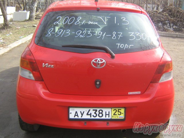 Toyota Vitz,  хэтчбек,  2008 г. в.,  пробег:  80000 км.,  вариатор,  1.3 л в городе Новосибирск, фото 6, Новосибирская область