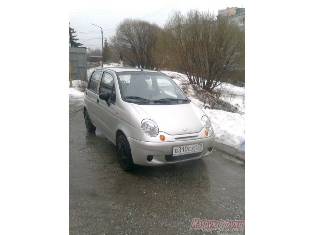 Daewoo Matiz,  хэтчбек,  2008 г. в.,  пробег:  63000 км.,  механическая,  08 л в городе Пермь, фото 3, Пермский край