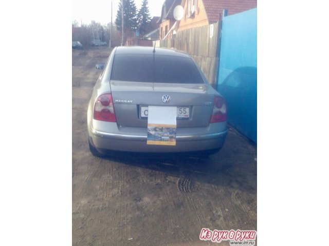 Volkswagen Passat,  седан,  2001 г. в.,  пробег:  112000 км.,  автоматическая,  1.8 л в городе Омск, фото 5, Volkswagen