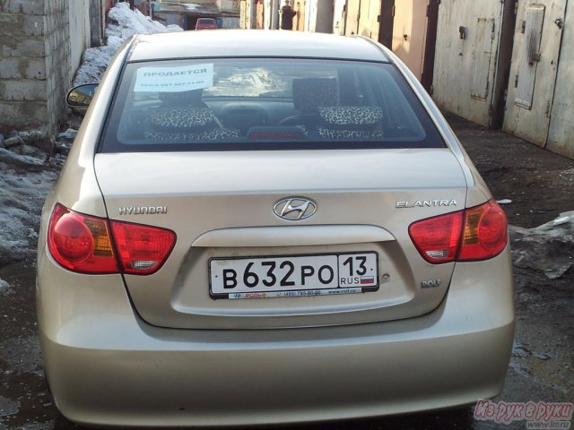 Hyundai Elantra,  седан,  2007 г. в.,  пробег:  117000 км.,  механическая,  1.6 л в городе Саранск, фото 3, стоимость: 430 000 руб.