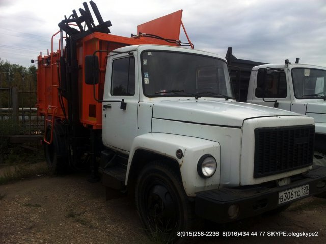 Мусоровоз     (2013 г. )   с боковой загрузкой ГАЗ-САЗ-3901-10  (САРАНСК) на  шасси с пробегом (2005 г. ) ГАЗ-3307 бензин (4х2) в наличии... . в городе Рубцовск, фото 2, Алтайский край