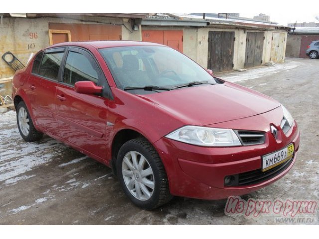 Renault Megane,  седан,  2008 г. в.,  пробег:  59000 км.,  механическая,  1.6 л в городе Великий Новгород, фото 2, Новгородская область