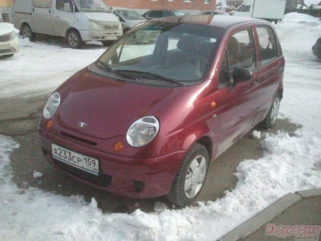 Daewoo Matiz,  хэтчбек,  2011 г. в.,  пробег:  18000 км.,  механическая,  0.8л в городе Пермь, фото 1, стоимость: 245 000 руб.