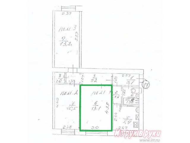 1 комн.  в 3-комнатной кв.,  Нижний Новгород ,  Бекетова ул,  этаж 2/5 площадь продажи 13 кв. м. в городе Нижний Новгород, фото 1, Продажа комнат и долей