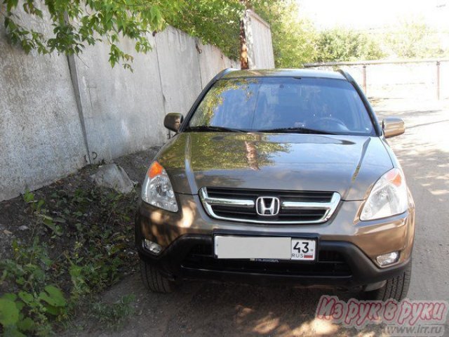 Honda CR-V,  внедорожник,  2002 г. в.,  пробег:  97000 км.,  механическая,  2.0 л в городе Киров, фото 1, Калужская область