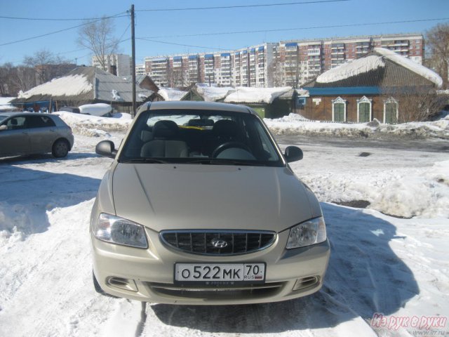 Hyundai Accent,  седан,  2005 г. в.,  пробег:  98000 км.,  механическая,  1.5 л в городе Томск, фото 3, Томская область