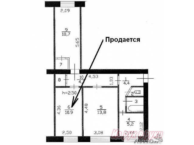 1 комн.  в 3-комнатной кв.,  Тосненский р-н,  Никольское ,  Советский пр-кт 225,  этаж 3/5,  квартира 54 кв. м.,  площадь продажи 11 кв. м.,  доля 33% в городе Никольское, фото 1, стоимость: 620 000 руб.