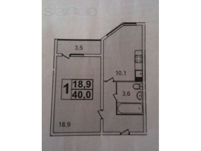 Продается однокомнатная квартира в новом доме в городе Реутов, фото 7, стоимость: 5 160 000 руб.