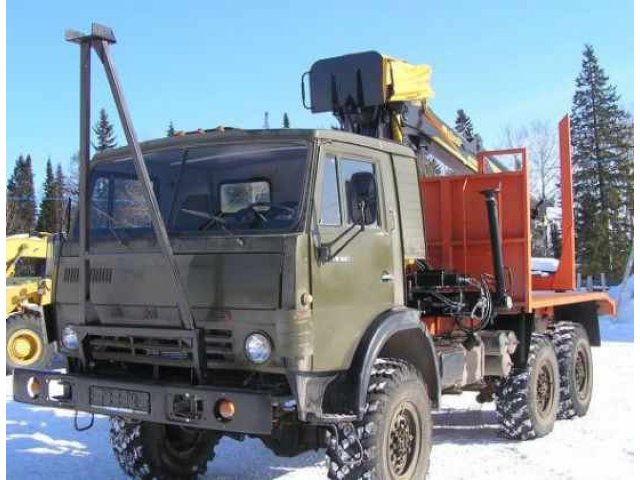 Камаз 4310,  лесовоз,  с армейского хранения,  с новым гидроманипулятором в городе Арсеньев, фото 2, Спецтехника, грузовики, коммерческий транспорт