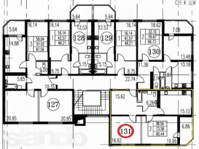 Продается 2-х комнатная квартира. Тарховская, д. 76 в городе Санкт-Петербург, фото 1, стоимость: 5 482 573 руб.