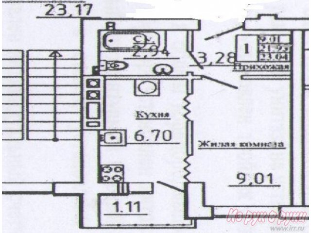 1-комн. кв.,  Яблоневая ул,  4/6 общая 23 кв. м. в городе Светлогорск, фото 1, стоимость: 1 020 000 руб.