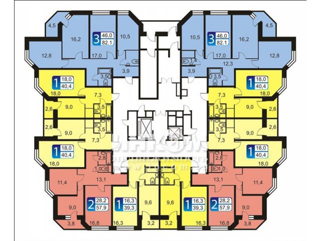 Продается 3-комн.  кв.,  этаж:  17/17.00,  общая площадь:  82.10 кв. м.,  жилая площадь:  46.00 кв. м.,  площадь кухни:  10.50 кв. м. в городе Пушкино, фото 2, Московская область