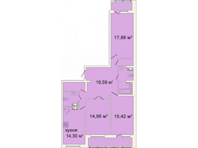 Продам 3-комн.  квартиру в новостройке,  общая площадь:  105 кв. м.,  метро Коменданский проспект,  адрес:  Мебельная,  этаж:  8/24 в городе Санкт-Петербург, фото 1, стоимость: 7 249 000 руб.