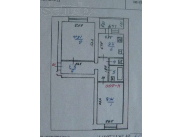 Продается 2х комнатная квартира в городе Курган, фото 1, стоимость: 1 850 000 руб.