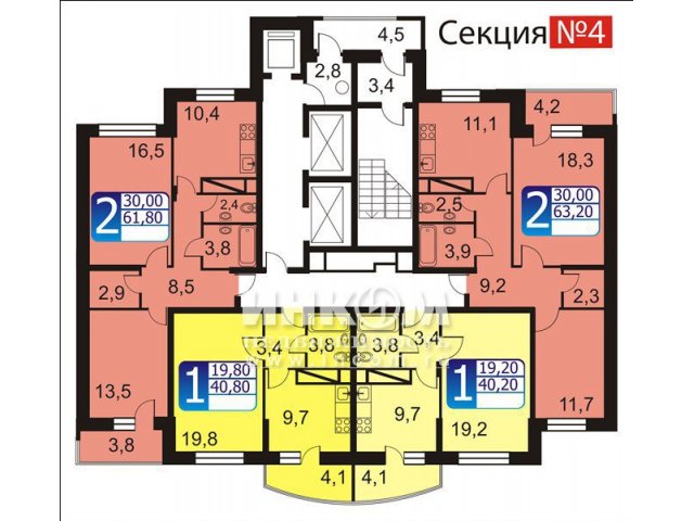 Продается 2-комн.  кв.,  этаж:  17/19.00,  общая площадь:  66.70 кв. м.,  жилая площадь:  40.40 кв. м. в городе Балашиха, фото 3, Новостройки