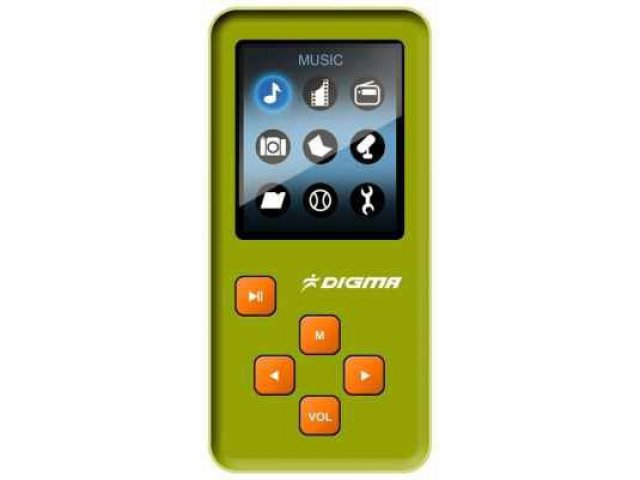 MP3-плеер Digma Q2 4Gb Green в городе Ростов-на-Дону, фото 1, стоимость: 1 180 руб.