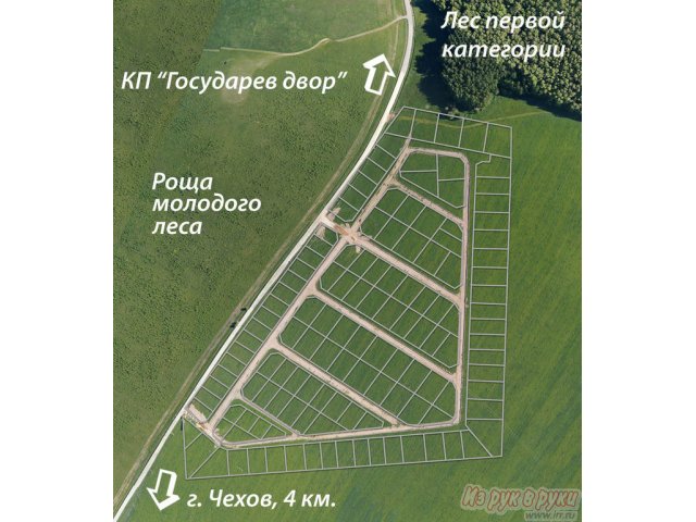 Симферопольское ш.,  45 км от МКАД.  Уч-к 6 сот.,  в к.  п.   Чеховская жемчужина в городе Чехов, фото 4, стоимость: 480 000 руб.