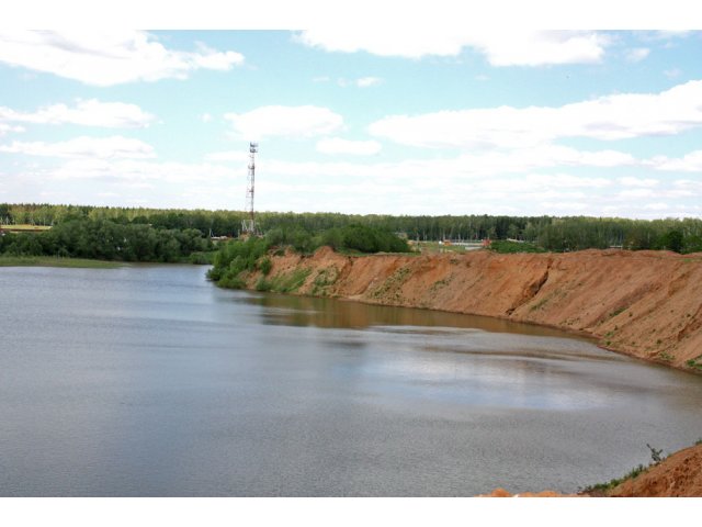 Участок в поселке Сиеста на берегу большого озера в городе Домодедово, фото 8, Дачи