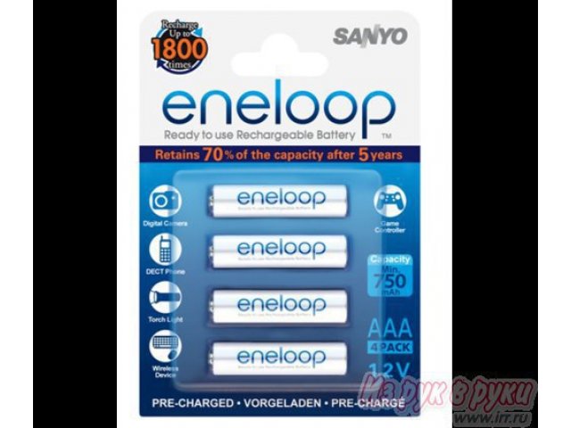 AAA аккумуляторы Sanyo Eneloop (made in japan) в городе Тольятти, фото 2, Самарская область