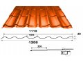 Продается Металлочерепица под размер Супер Монтеррей  t=0,5 mm 285,56 руб. /м. п.  242 руб. /м2 в городе Комсомольск-на-Амуре, фото 1, Хабаровский край