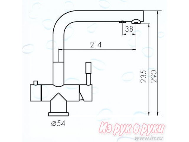 Смеситель для кухни 2в1 Zara в городе Москва, фото 2, стоимость: 15 400 руб.