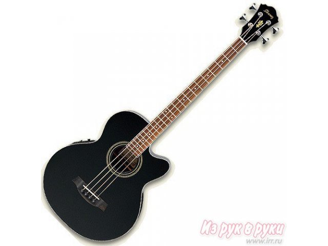 Ibanez AEB8E black электроакустическая бас-гитара в городе Пермь, фото 1, Музыкальные инструменты