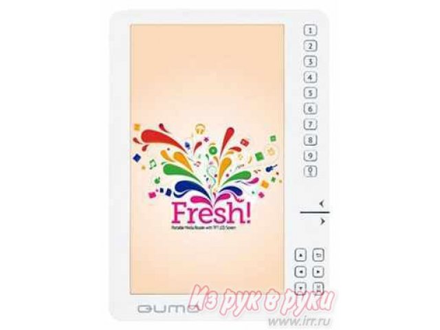 Электронная книга Qumo Fresh 8Gb White в городе Тюмень, фото 1, стоимость: 2 690 руб.