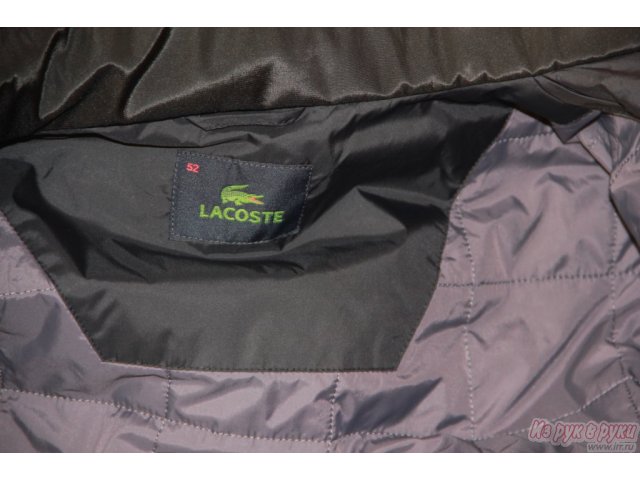 Куртка lacoste темно синяя,  теплая,  с капюшоном в городе Нижний Новгород, фото 5, Нижегородская область