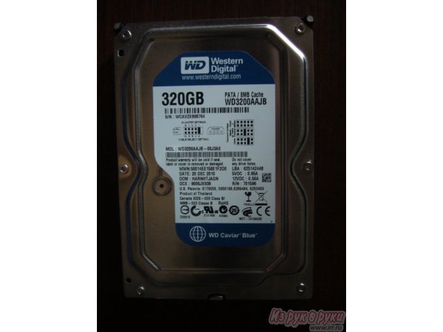 Продам:  жесткий диск для настольного компьютера Western Digital HDD 320 Gb IDE Western Digital Caviar Blue в городе Ульяновск, фото 1, стоимость: 1 500 руб.