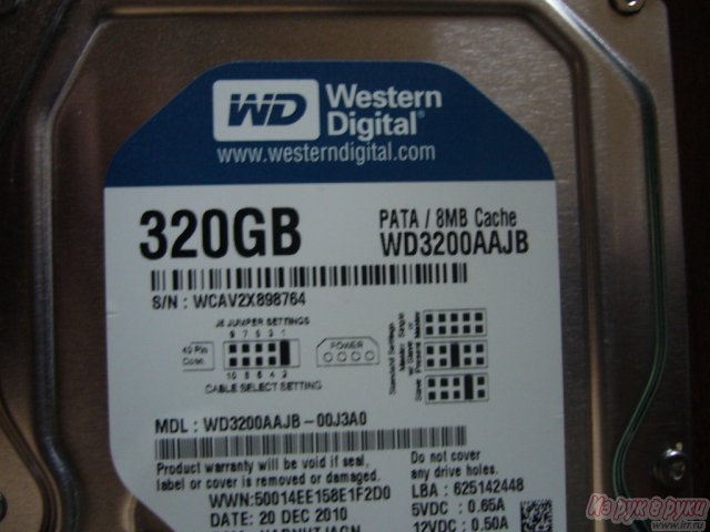 Продам:  жесткий диск для настольного компьютера Western Digital HDD 320 Gb IDE Western Digital Caviar Blue в городе Ульяновск, фото 4, стоимость: 1 500 руб.