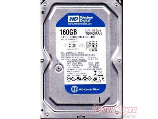 Продам:  жесткий диск для настольного компьютера Western Digital WD1600AAJB в городе Казань, фото 1, стоимость: 1 500 руб.