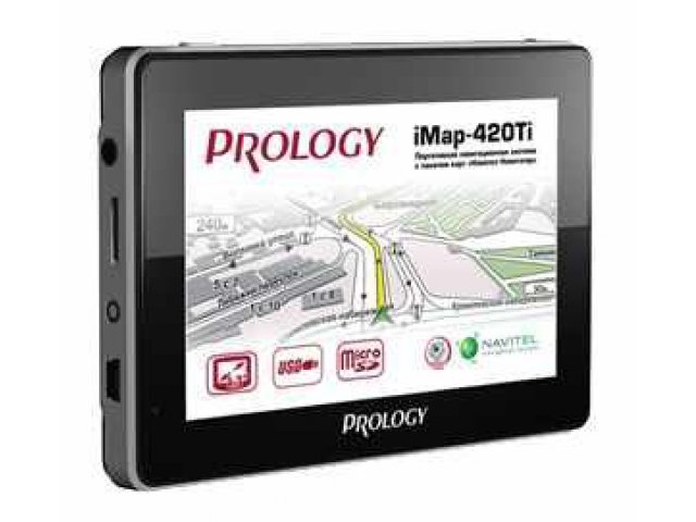 GPS-навигатор Prology iMap-4200Ti Navitel Black в городе Уфа, фото 1, стоимость: 2 590 руб.