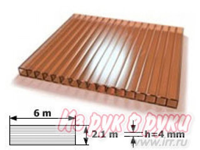 поликарбонат бронзовый купить в Электроугли,  Ногинске,  электростали в городе Электроугли, фото 2, стоимость: 2 300 руб.